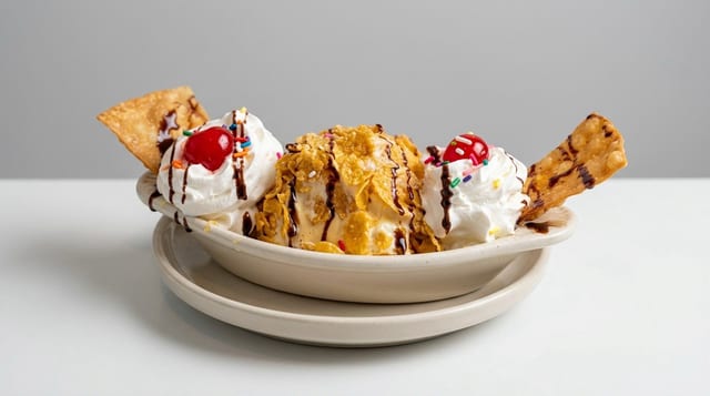 Deep-Fried Ice Cream.