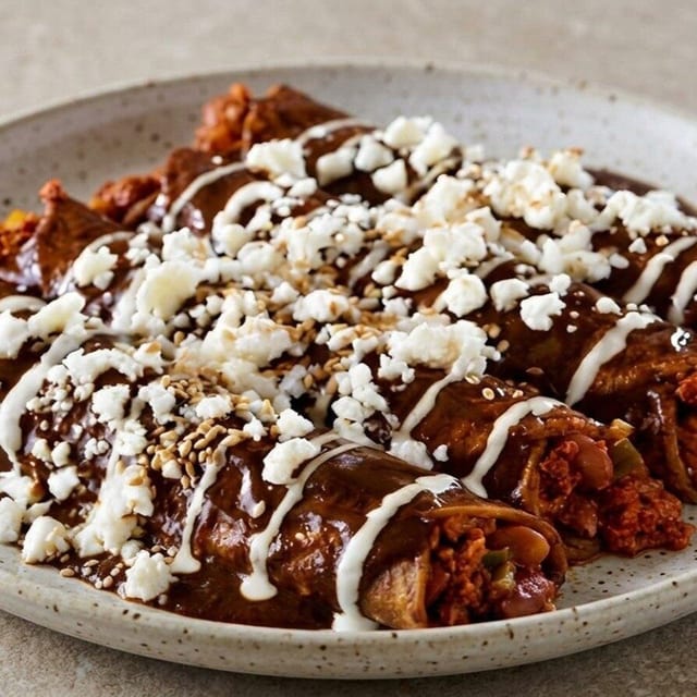 Enchiladas de Mole.