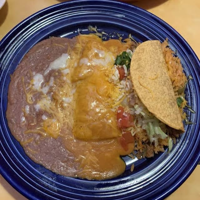 Enchilada and Taco Combo.