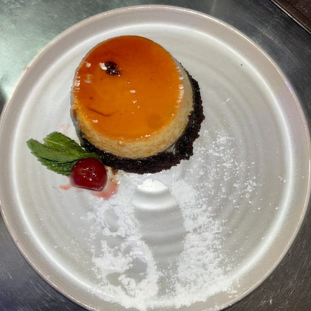 Chocolate Flan.