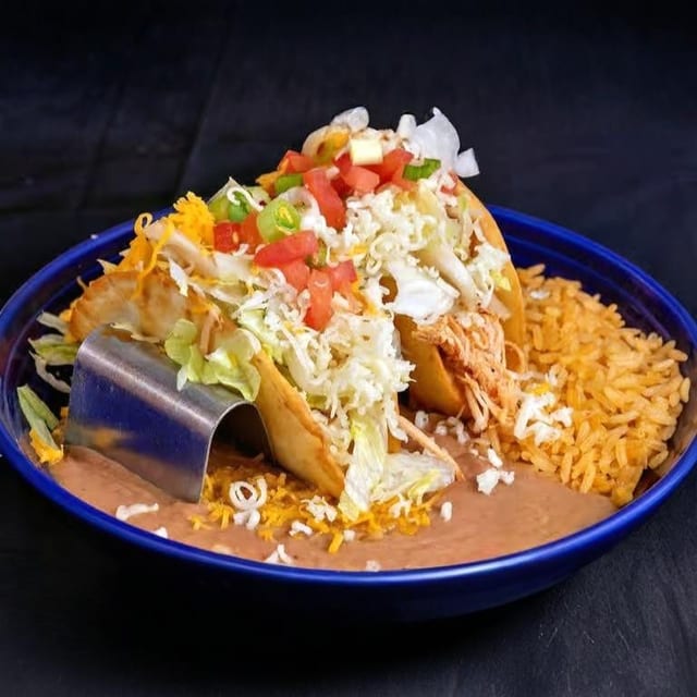 Taco and Two Enchiladas Combo.