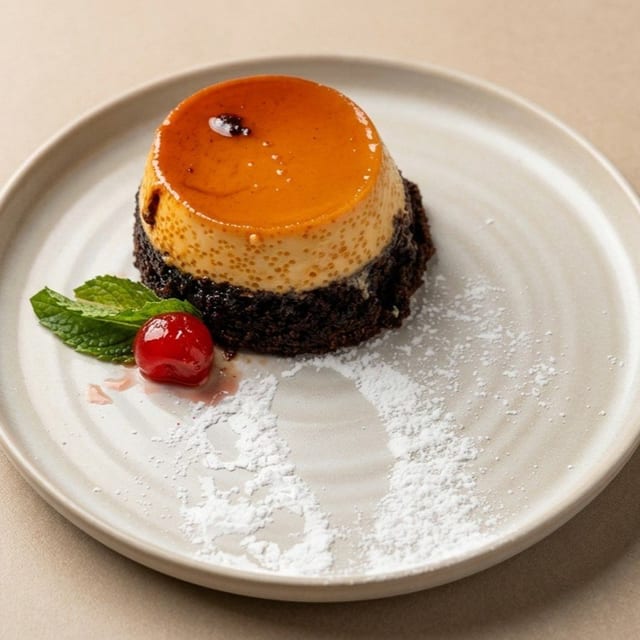 Chocolate Flan.