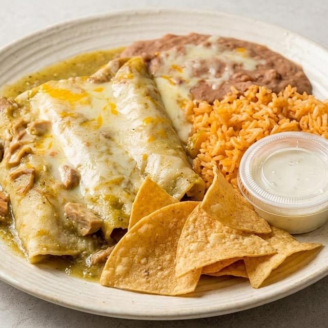 Enchiladas Verdes.