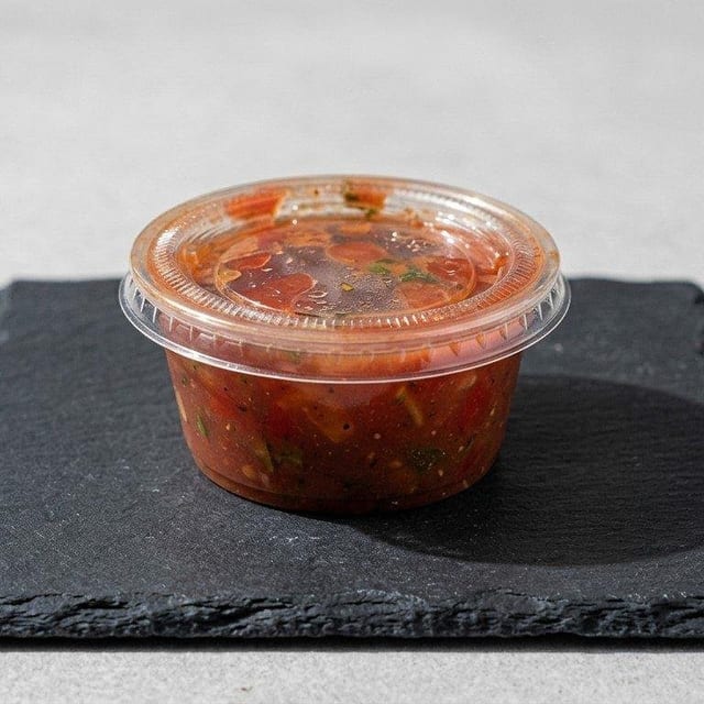 2oz Salsa Suiza. (Side).