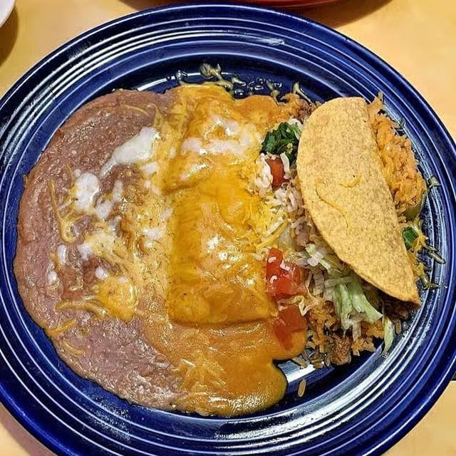 Enchilada and Tamale Combo.