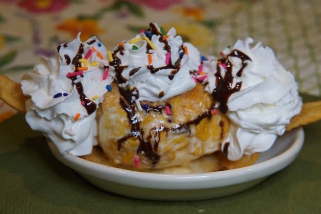 Deep-Fried Ice Cream.